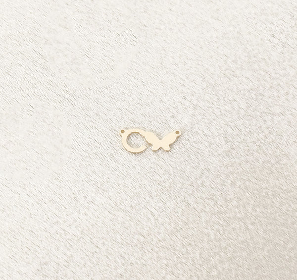 top loops bubbly butterfly initial connector