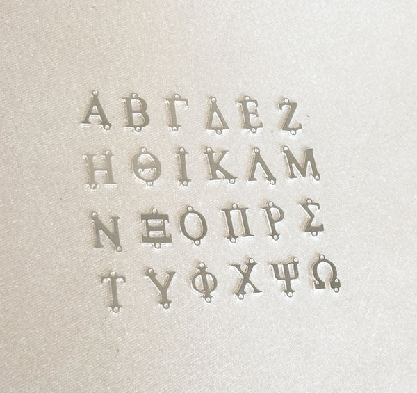greek letter charms