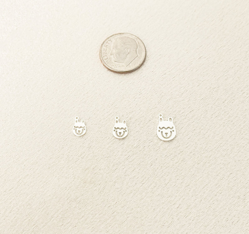 alpaca head charm size comparison