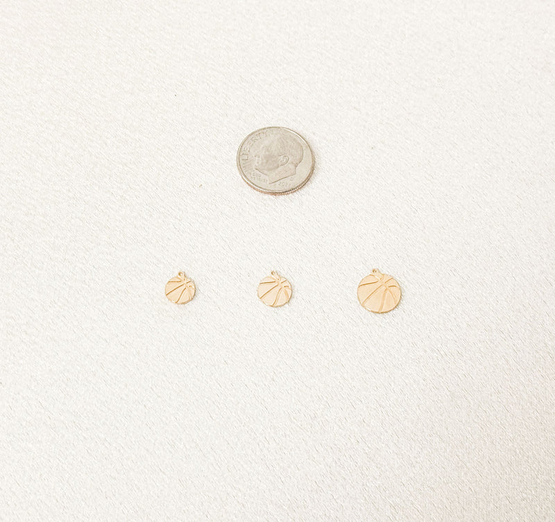 basketball charms size comparison