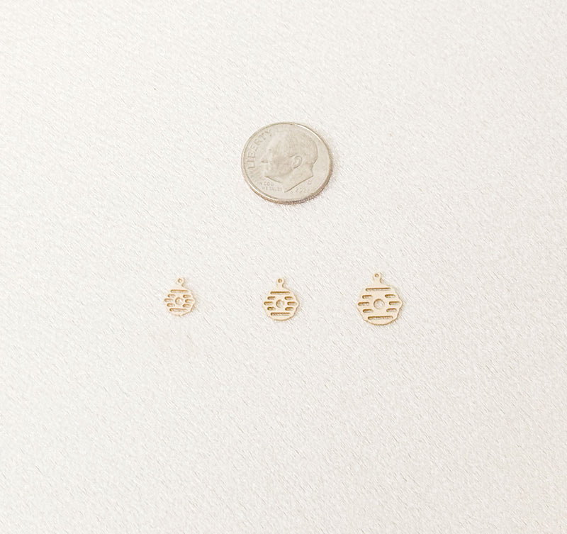 beehive charms size comparison