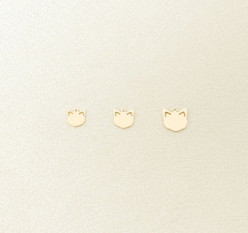 cat head charm