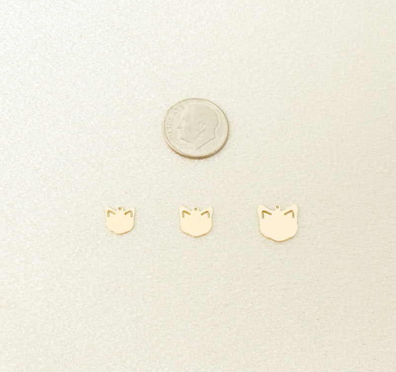 cat head charm size comparison