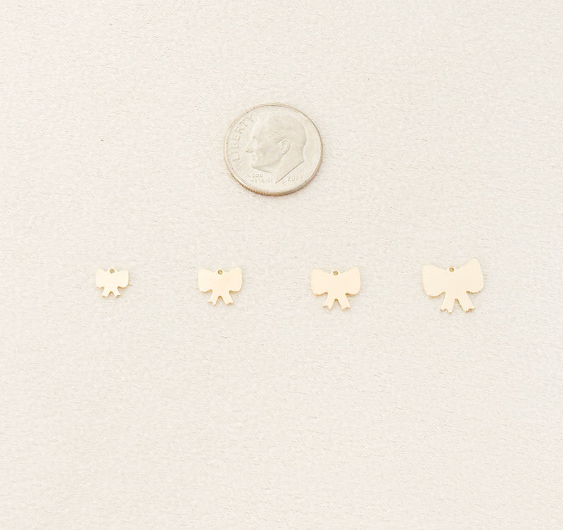 butterfly bow charm size comparison