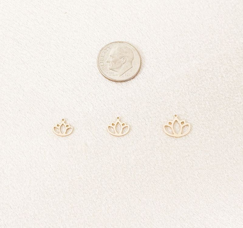 lotus charm size comparison