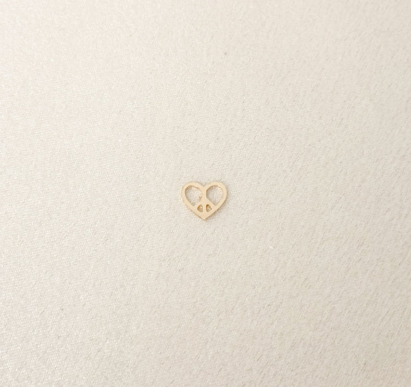 Love Peace Outline Charm