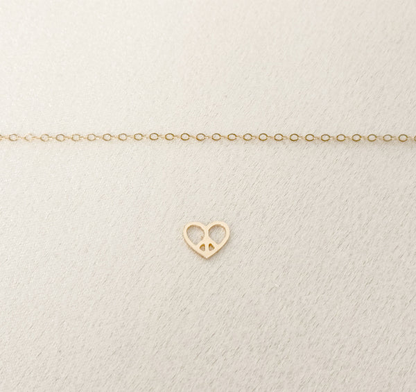 Love Peace Outline Charm