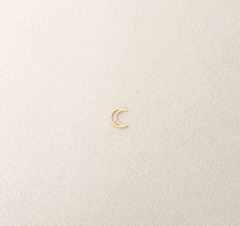 moon outline charm