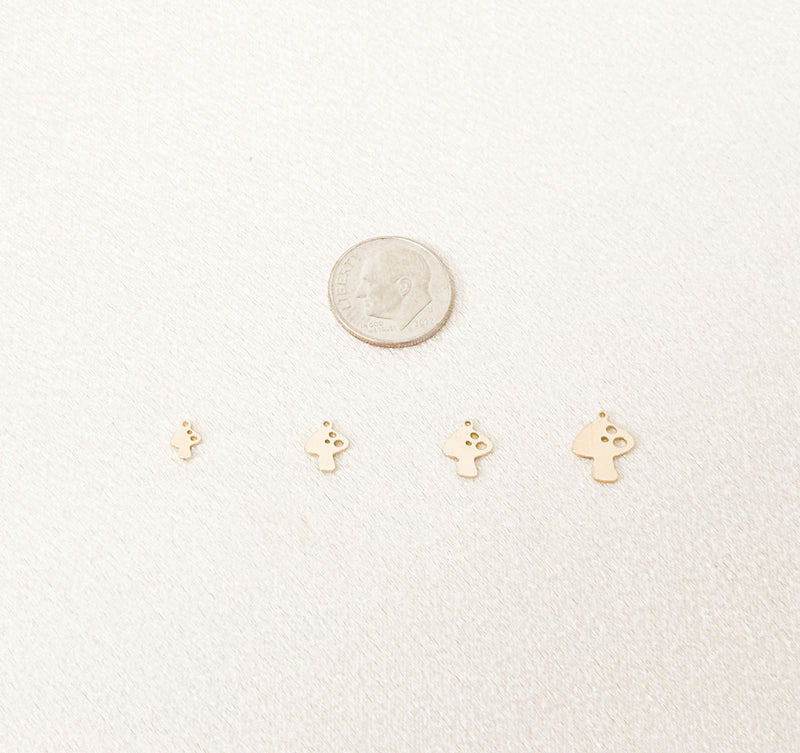 mushroom charm size comparison