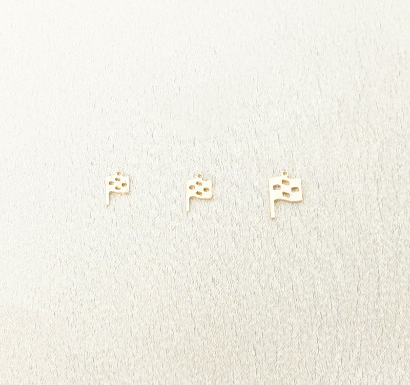 racing flag charm