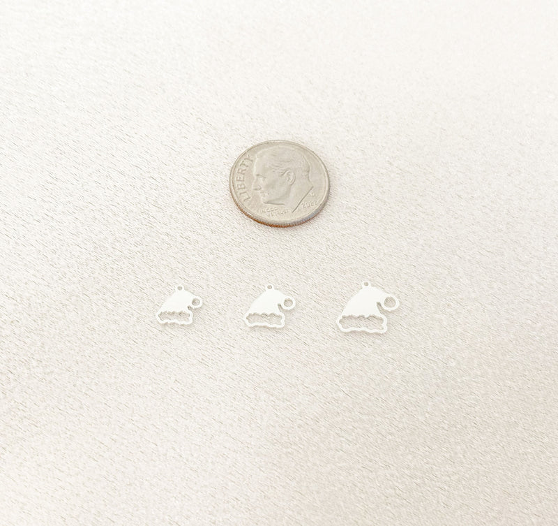 santa hat charm size comparison