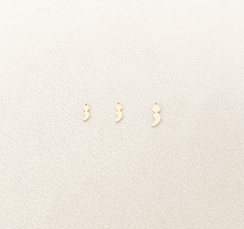 semicolon charm