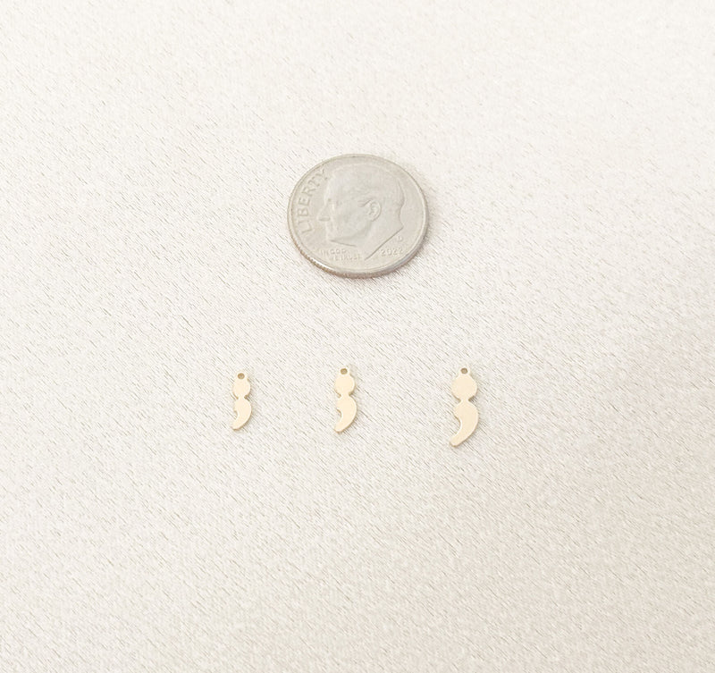 semicolon charm size comparison