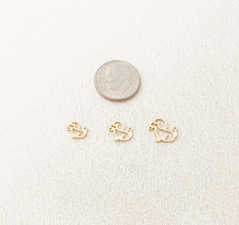 sitting dog connector size comparison