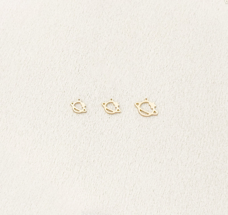 sparkling planet charm