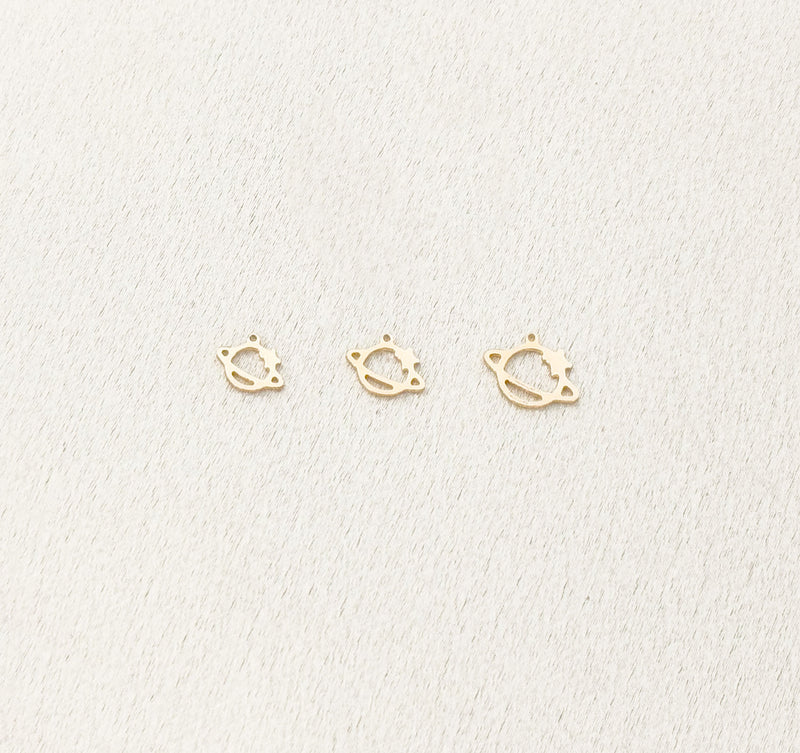 sparkling planet charm