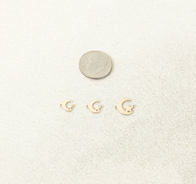 star on moon connector size comparison