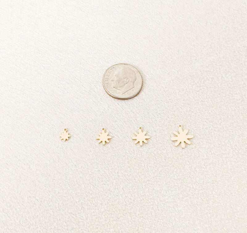 sunburst charm size comparison