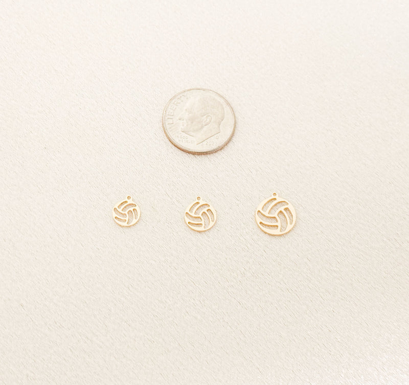 volleyball charm size comparison