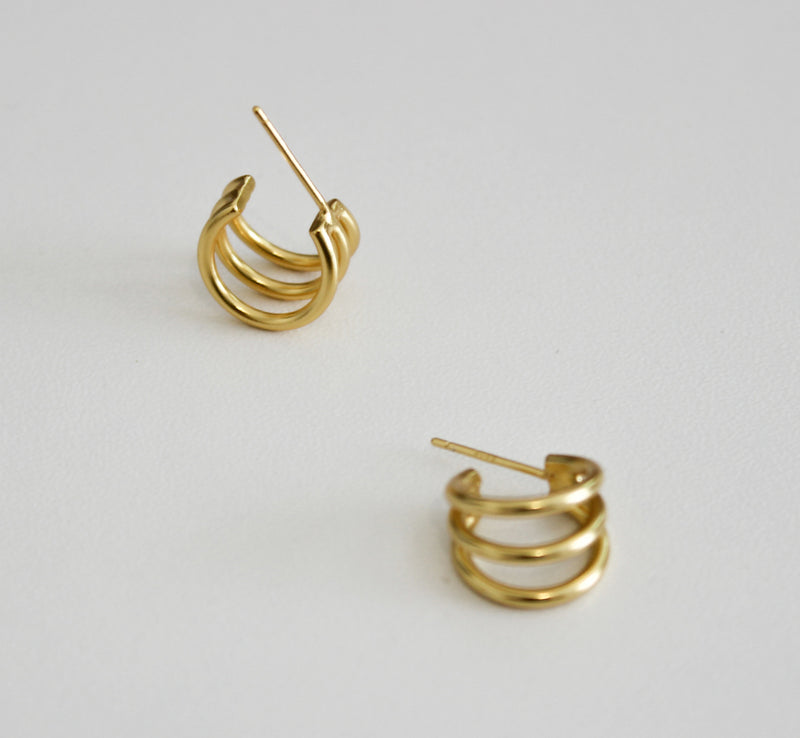 18k gold vermeil hoop earrings