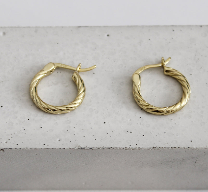 taylor twisted hoop earrings