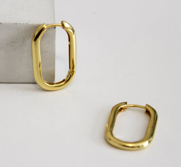 gold hinge hoops