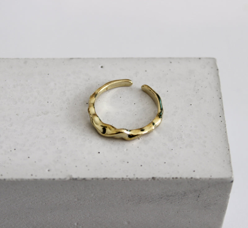 gold adjustable ring